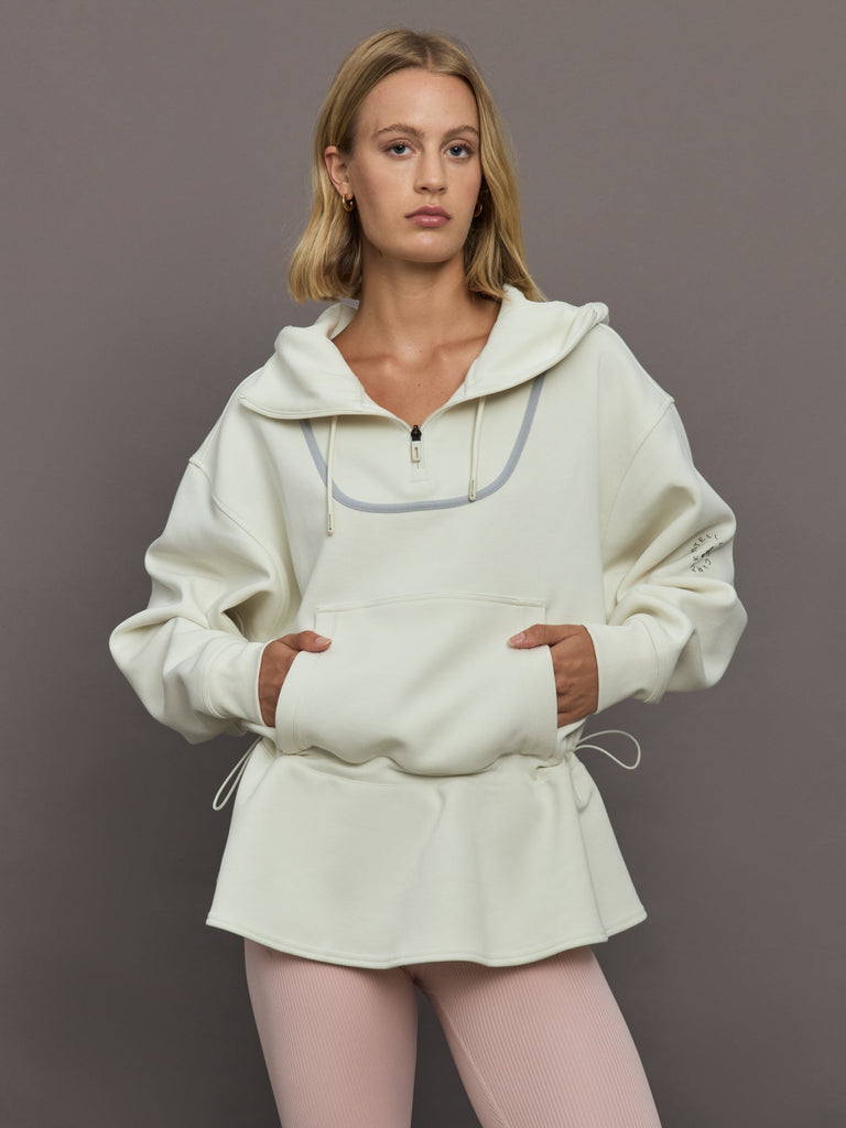 aSMC Peplum Hoodie - Almond Milk-Smc
