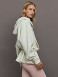 aSMC Peplum Hoodie - Almond Milk-Smc