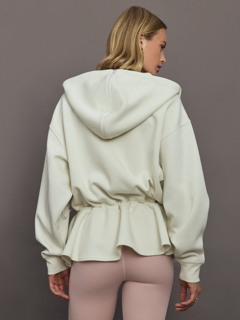 aSMC Peplum Hoodie - Almond Milk-Smc