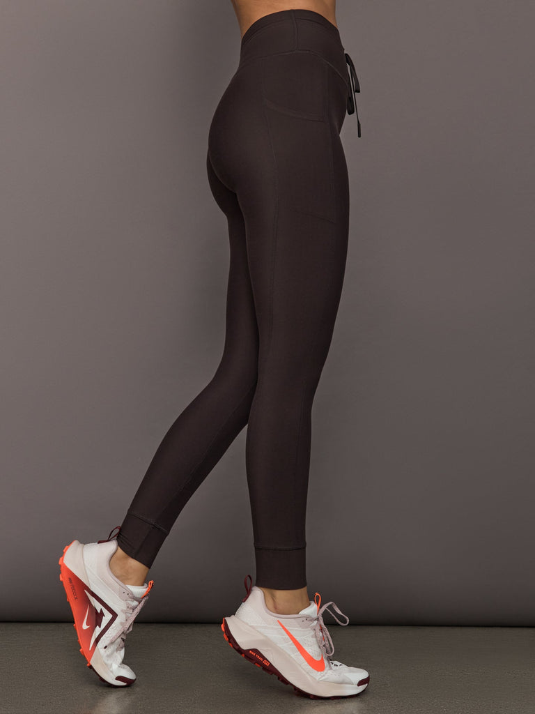 High Rise Sport Pocket Legging in Melt - Chocolate Torte