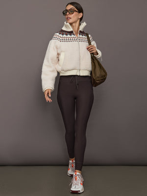 High Rise Sport Pocket Legging in Melt - Chocolate Torte
