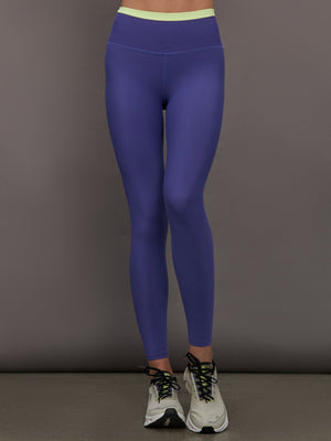 Contrast Waistband Legging in Melt - Future Dusk / Matcha