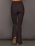 Split Bootcut Legging in Melt - Chocolate Torte