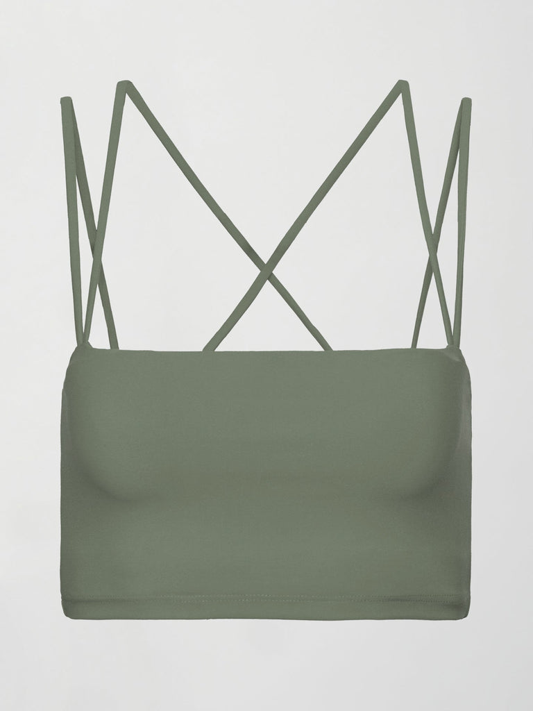 Strappy Bra in Melt - Moss