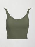 V-Neck Tank in Melt - Moss