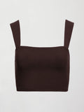 Square Neck Bra in Melt - Chocolate Torte