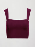 Square Neck Bra in Melt - Fig