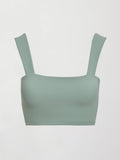 Square Neck Bra Top in Melt - Sage
