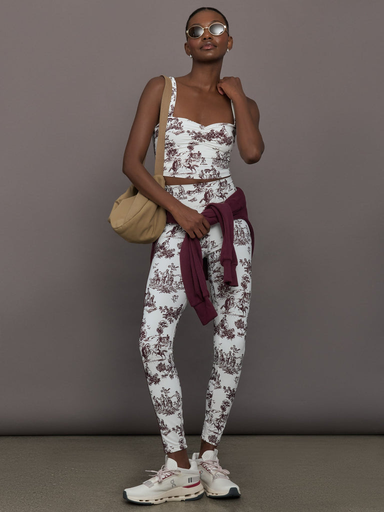 Toile Longline Sports Bra - Fig Toile