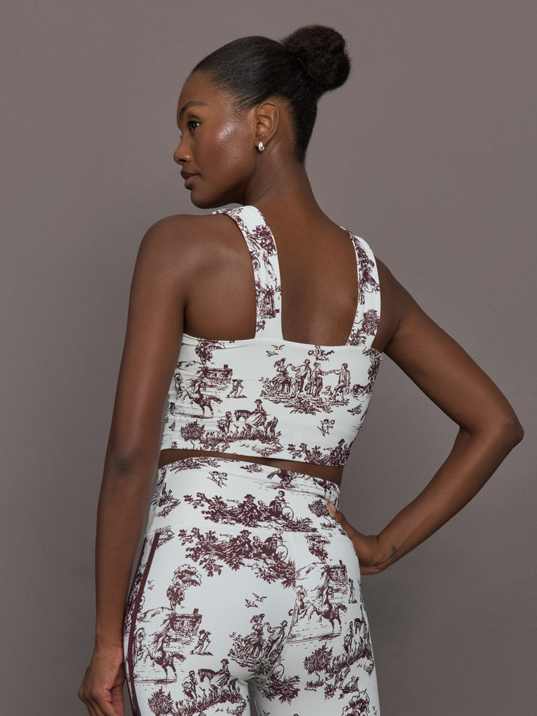 Toile Longline Sports Bra - Fig Toile