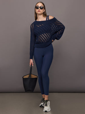 Cutout Bra in Melt - Navy