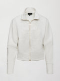 Full Zip Jacket in Interlock - Moonbeam Heather