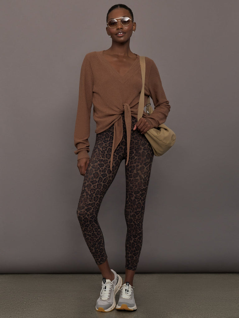 Knot Front Sweater - Cocoa