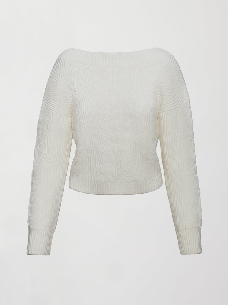 Twist Pullover - Ivory
