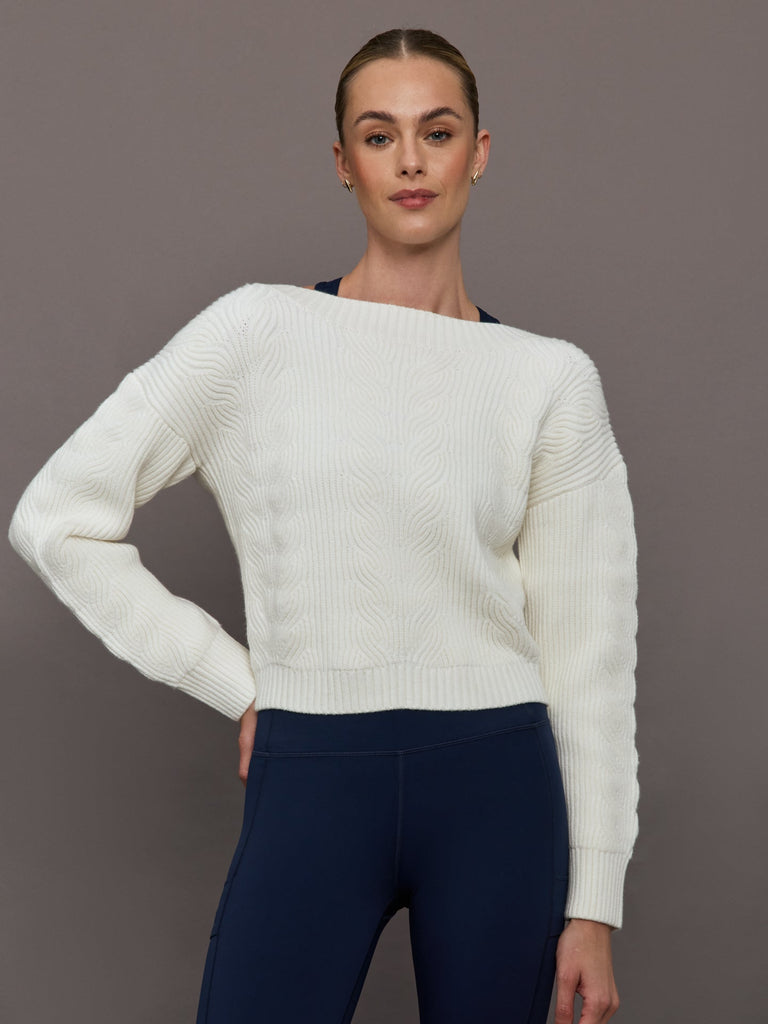 Twist Pullover - Ivory