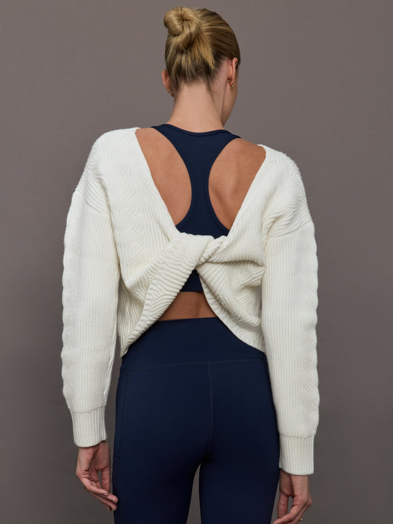 Twist Pullover - Ivory