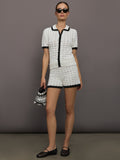 Crochet Short - White/Black