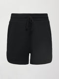 Curved Hem Short in Interlock - Black