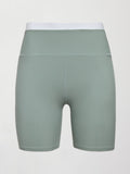 Contrast Melt Biker Short - Sage / White