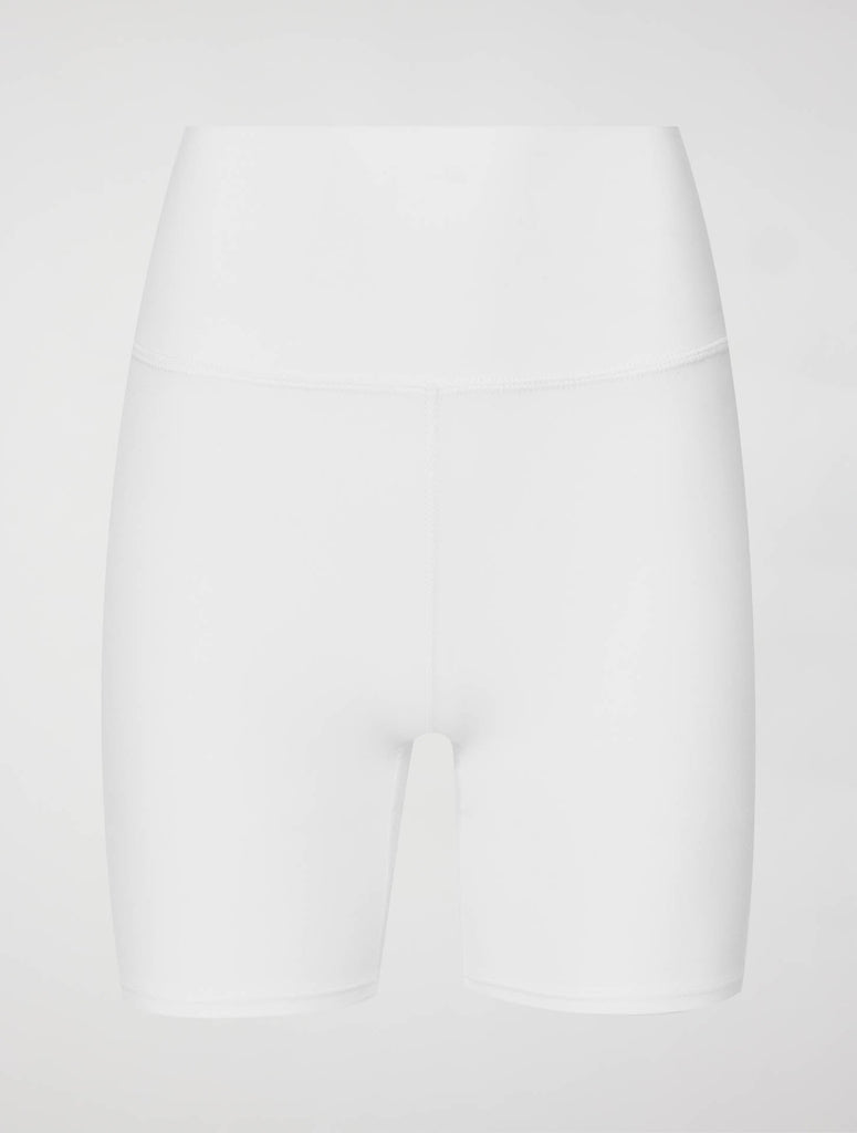 Biker Short in Melt - White