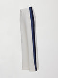Wide Leg Track Pant in Scuba - Ivory