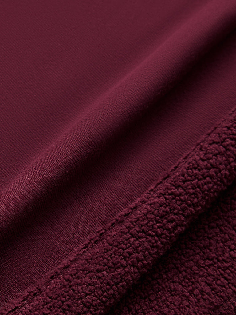 Off Shoulder Sweatshirt in French Terry - Fig