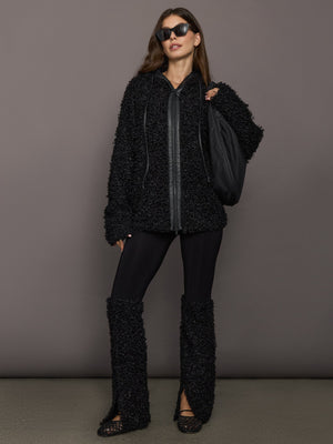 Curly Spat Legging - Black