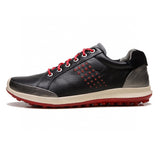 Summer Shoes Men's Leather Contrast Running Shoes
