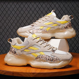 Men's Shoes Korean Style Low-cut Fashion Trendy Casual Shoes Platform Height Increasing Sports Running Shoes Trendy Shoes