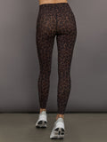 High Rise Sport Pocket Legging in Melt - Leopard Print