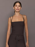 Strappy Tank in Melt - Chocolate Torte
