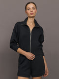 Full Zip Jacket in Interlock - Black