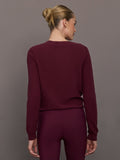 Knot Front Sweater - Fig