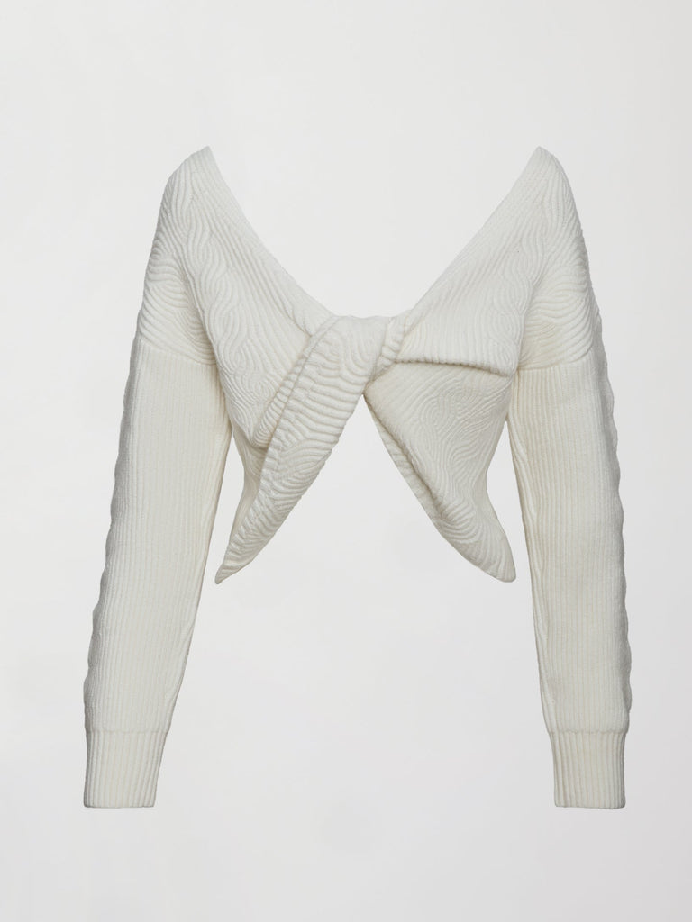 Twist Pullover - Ivory