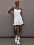 Floral Team Skort - White with White Reflective Trim