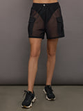Ares Mesh Short 4 inch - Black